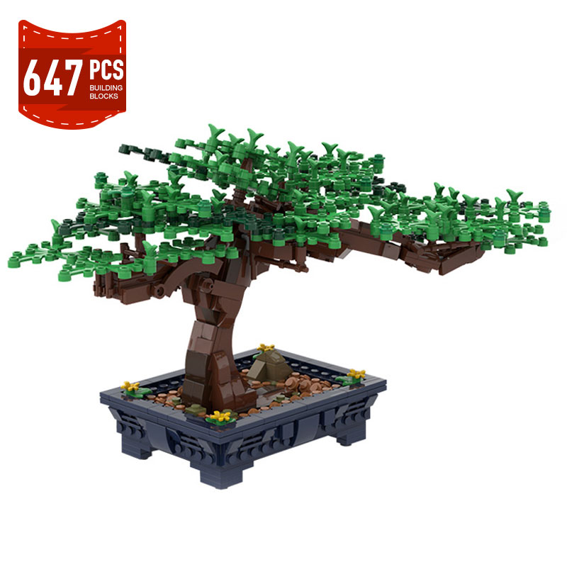 Bonsai Garden Lego - Novo bonsai árvore verde arbusto flor