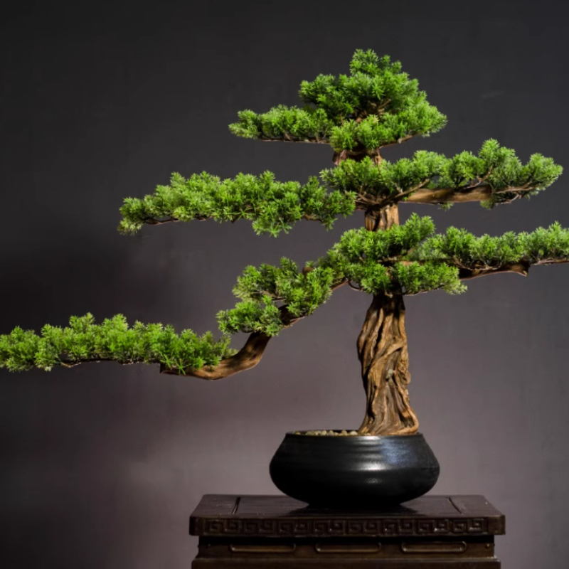 Bonsai Garden Entrance - Casa bem-vinhando ornamentos de pinho simulado