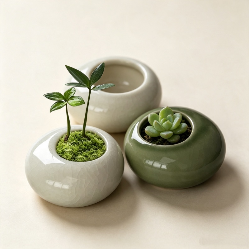 Mini Vaso de Planta com Efeito - Bonsai Garden Art avaliação e preço