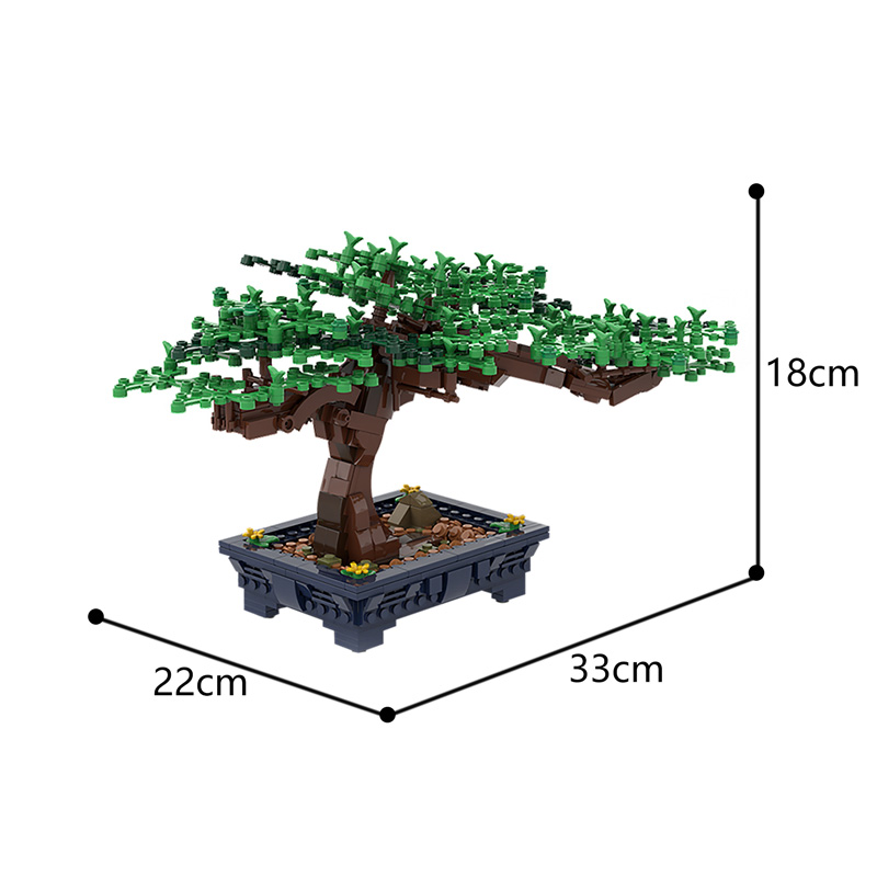 Novo bonsai árvore verde arbus - Bonsai Garden Lego avaliação e preço