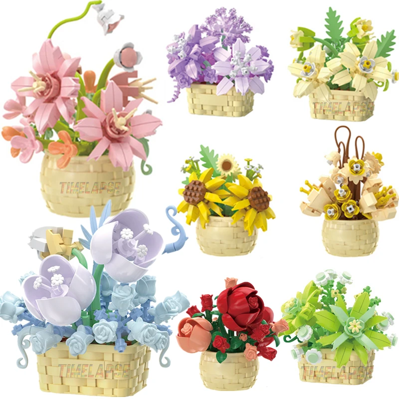 DIY MOC Plantas em Vaso: Rosas - Bonsai Garden Lego avaliação e preço