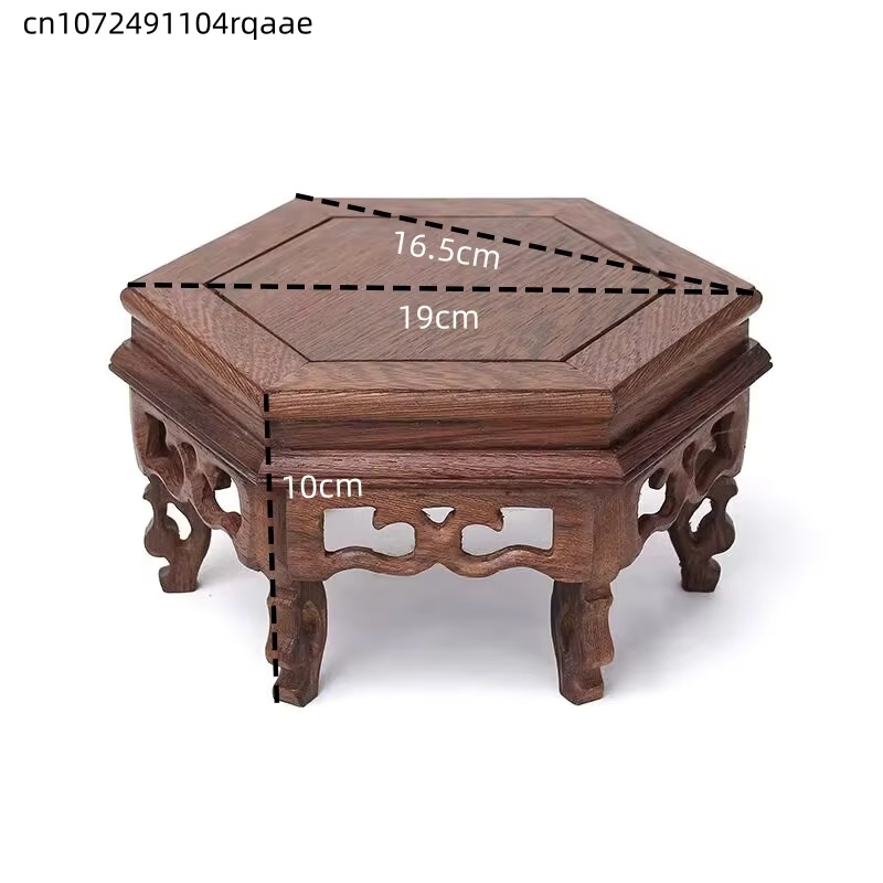 Suporte Hexagonal de Madeira p - Bonsai Garden Display Stands avaliação e preço