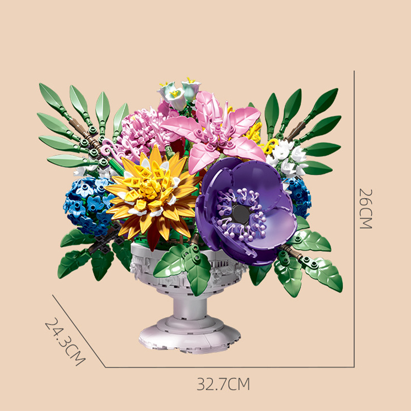 Criativo 1081 pçs flor jardim  - Bonsai Garden Lego avaliação e preço