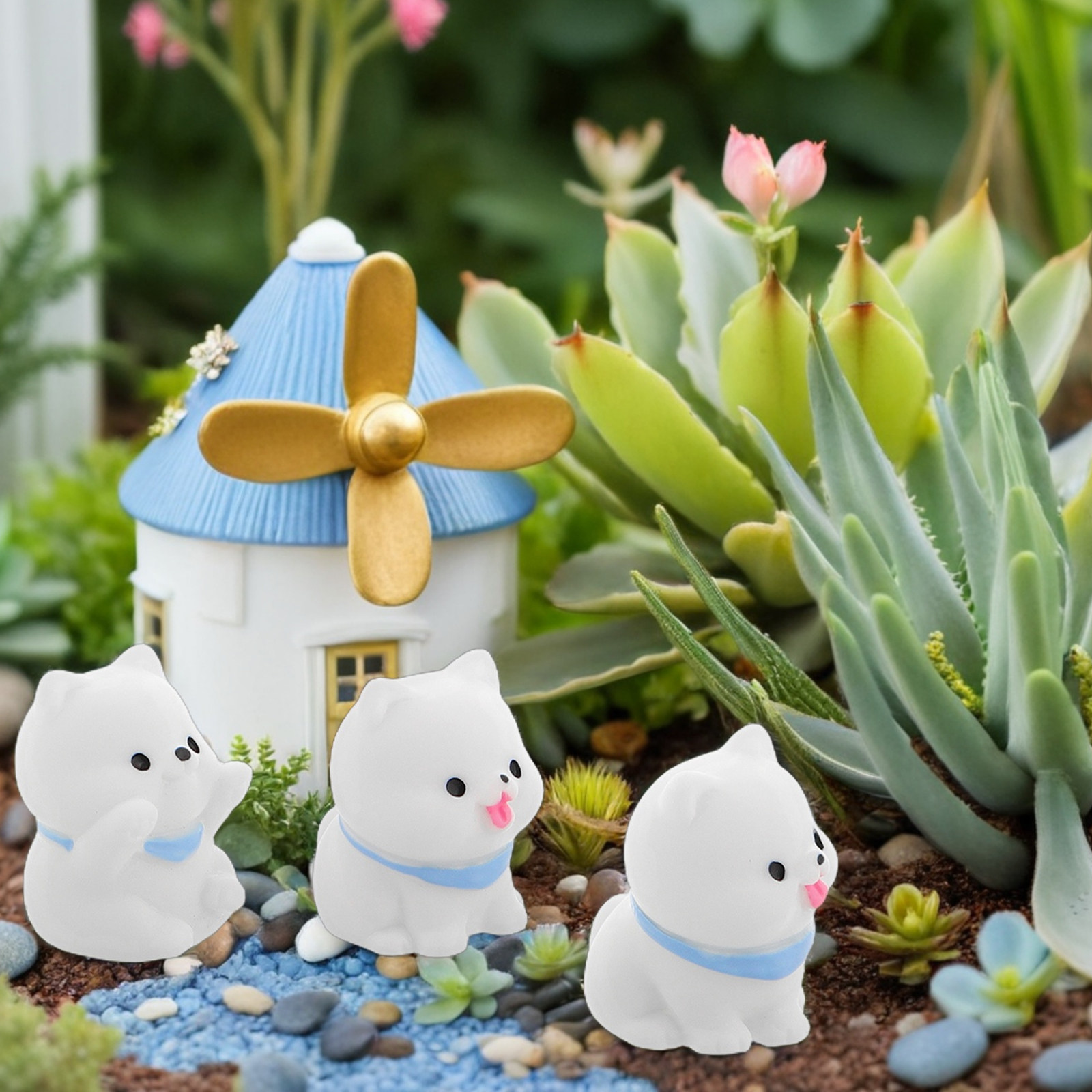 8 Peças de Ornamentos de Resin - Bonsai Garden Landscape Design avaliação e preço