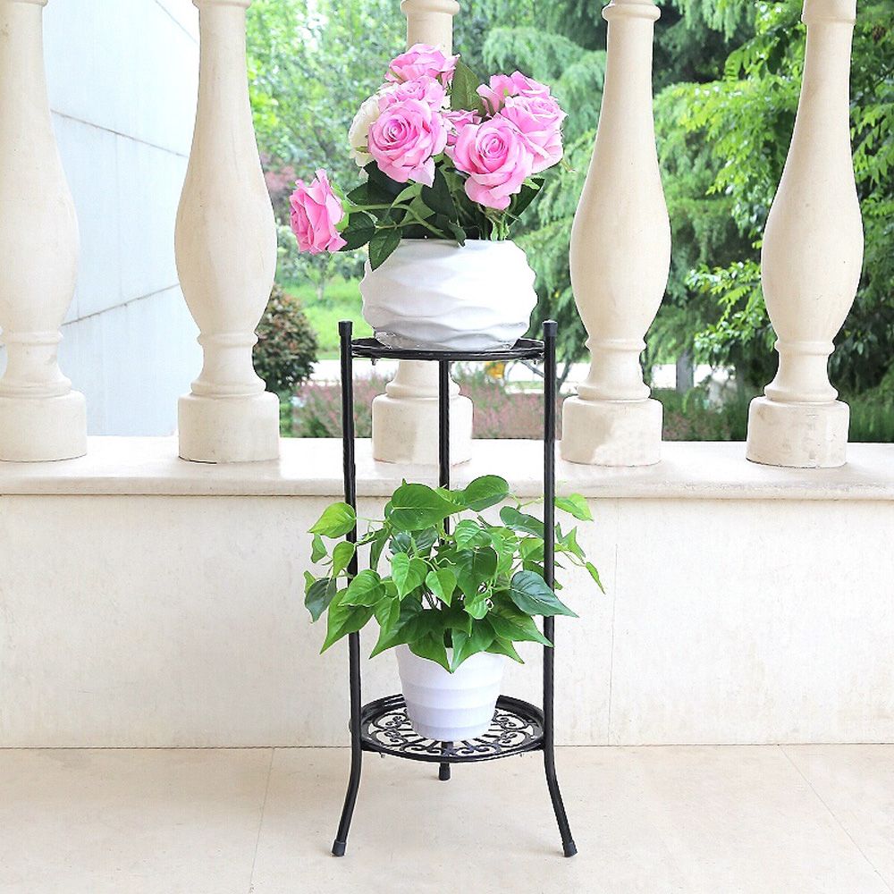 2 camadas elegante plantador e - Bonsai Garden Display Stands avaliação e preço